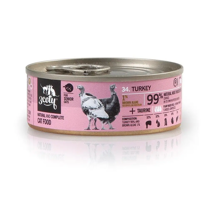 3COTY Turkey Senior - мокра храна за котки - 80гр