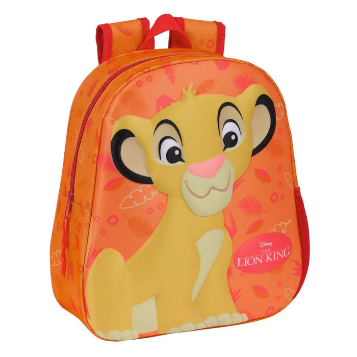 3D Детска раница The Lion King Оранжев 27 x 33 x 10 cm