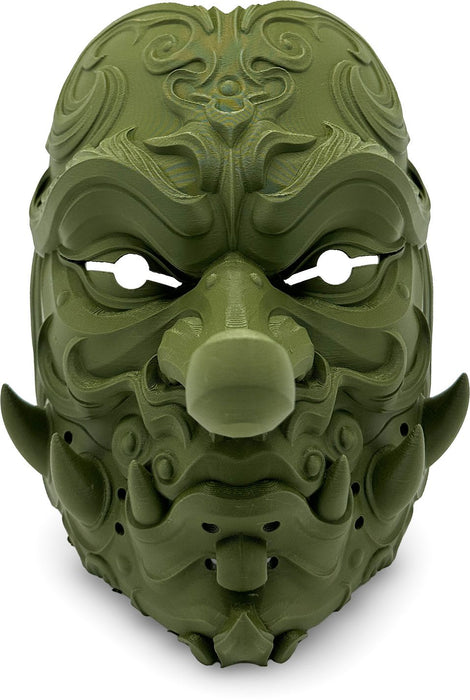 3D принт 3D Morph Lab - Tengu, маска за носене, тъмнозелена