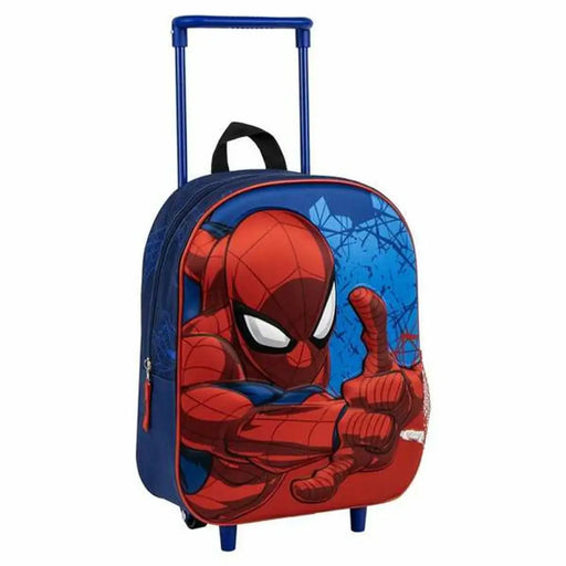 3D училищна чанта с колелца Spider-Man Син 25,0 x 31,0 x