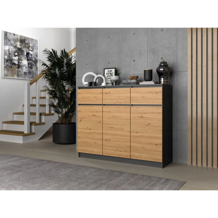 3D3S скрин 120x40x97 см антрацит/artisan