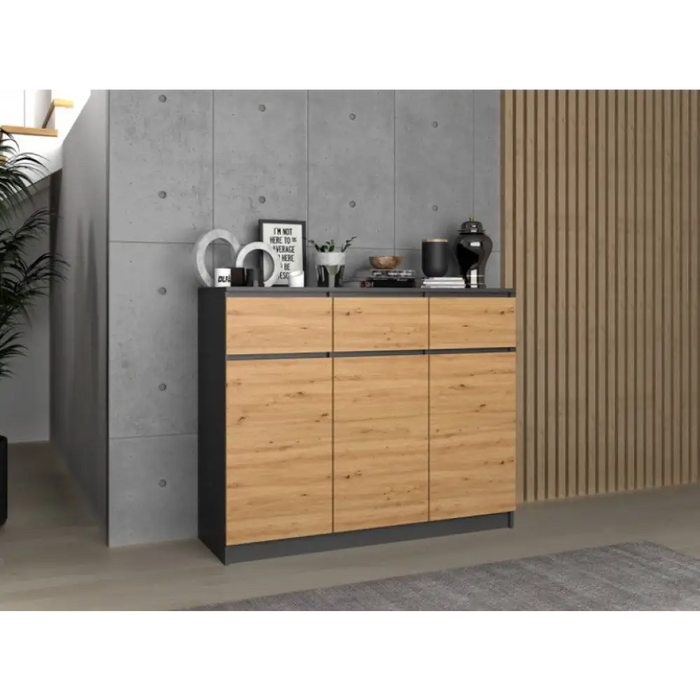 3D3S скрин 120x40x97 см антрацит/artisan