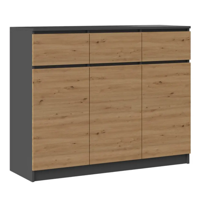 3D3S скрин 120x40x97 см антрацит/artisan