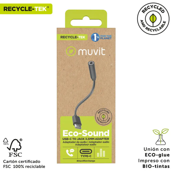 Адаптер за USB-C към Jack 3.5 mm Muvit for Change JDS-C35