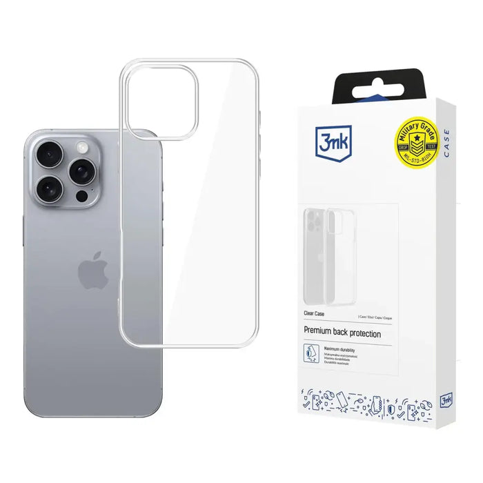 3mk Clear Case за iPhone 16 Pro - прозрачен