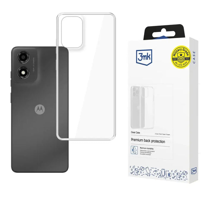 3mk Clear Case за Motorola Moto E14/G04/G04S - прозрачен