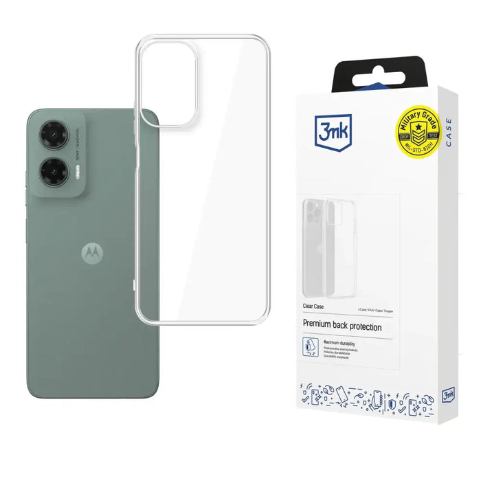 3mk Clear Case за Motorola Moto G35 5G - прозрачен