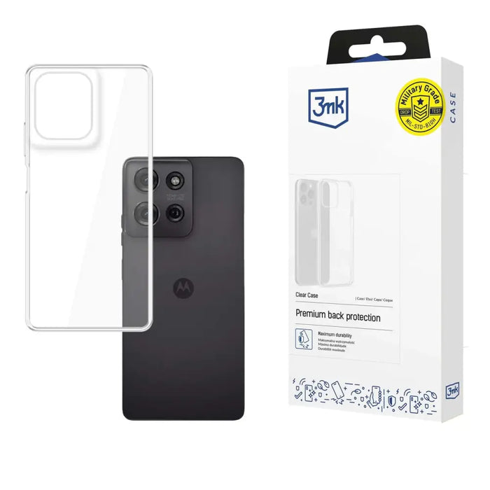 3mk Clear Case за Motorola Moto G75 - прозрачен