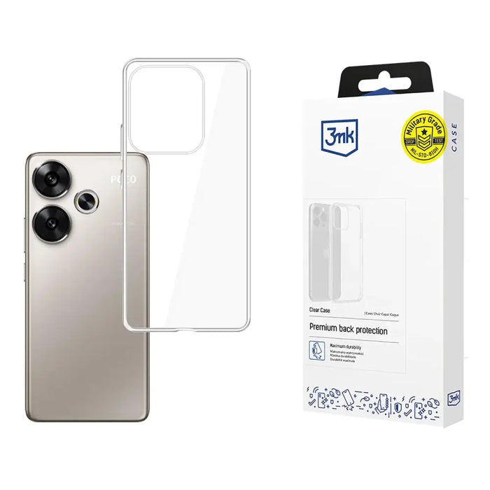3mk Clear Case за Xiaomi Poco F6 - прозрачен
