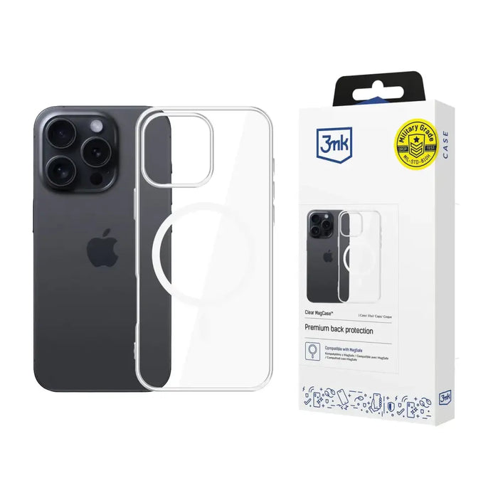 3mk Clear MagCase Case за Apple iPhone 16 Pro - прозрачен
