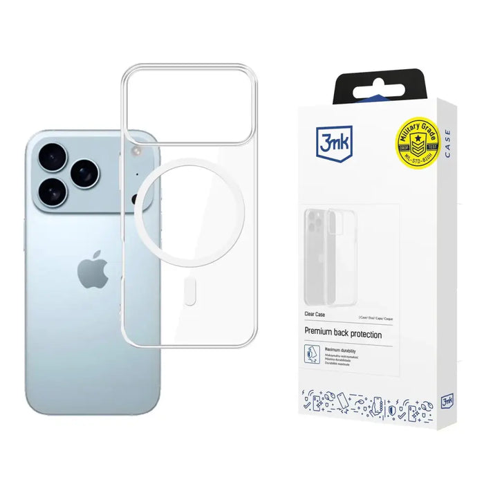 3mk Clear MagCase Case за Apple iPhone 17 Pro Max прозрачен