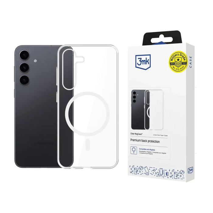 3mk Clear MagCase за Samsung Galaxy S24 - прозрачен