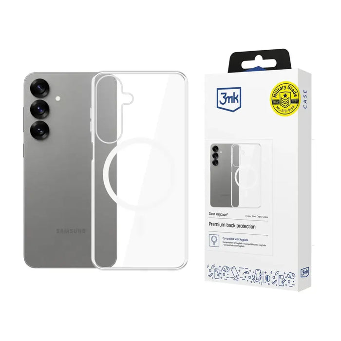 3mk Clear MagCase за Samsung Galaxy S25 - прозрачен