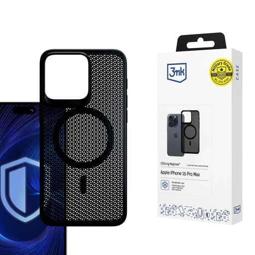 3mk COOLing MagCase Case за Apple iPhone 16 Pro Max - черен
