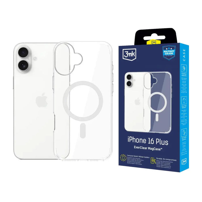 3mk EverClear MagCase за Apple iPhone 16 Plus - прозрачен