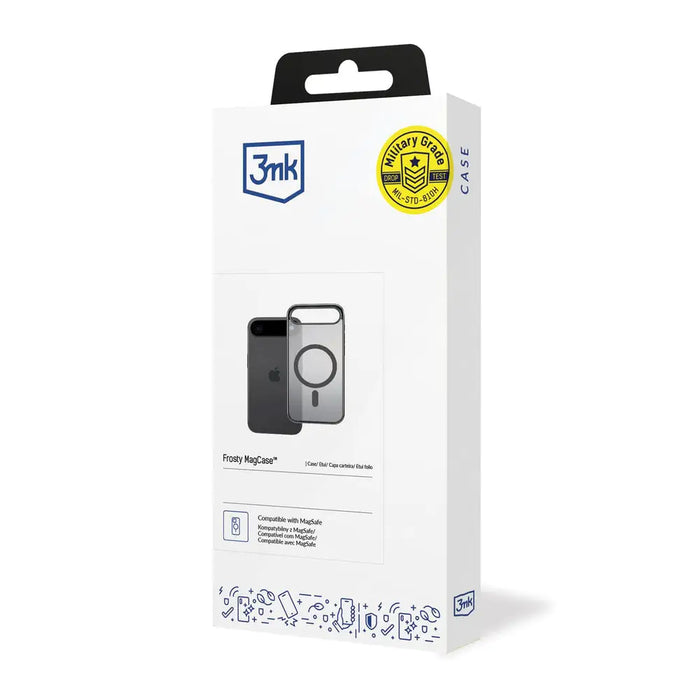 3mk Frosty MagCase за iPhone 17 Air - черен