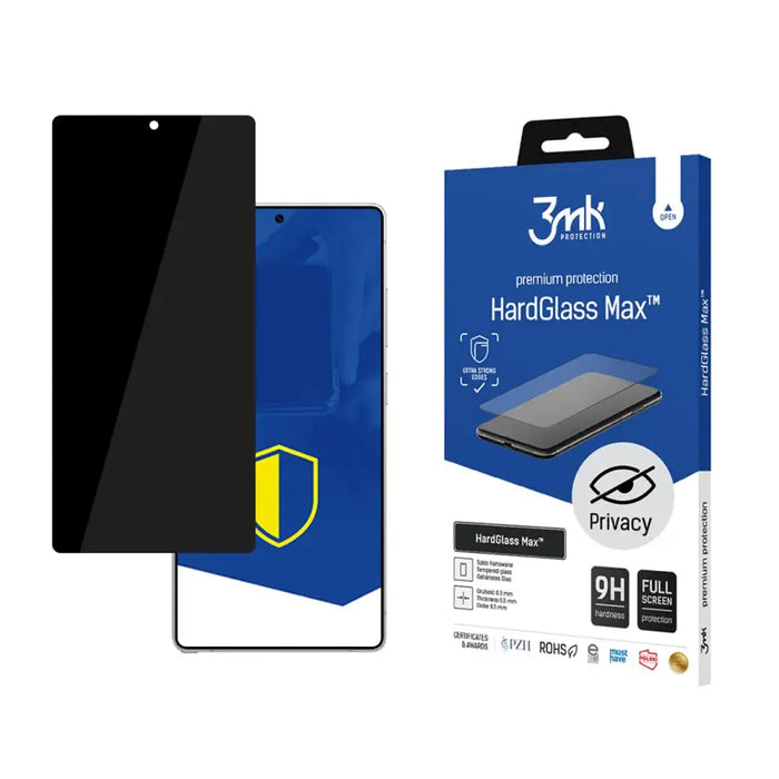 3mk HardGlass Max Privacy Black Privacy Glass за Samsung