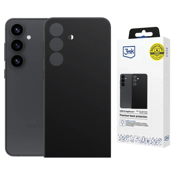 3mk Hardy MagSilicone Case за Samsung Galaxy S24 - черен