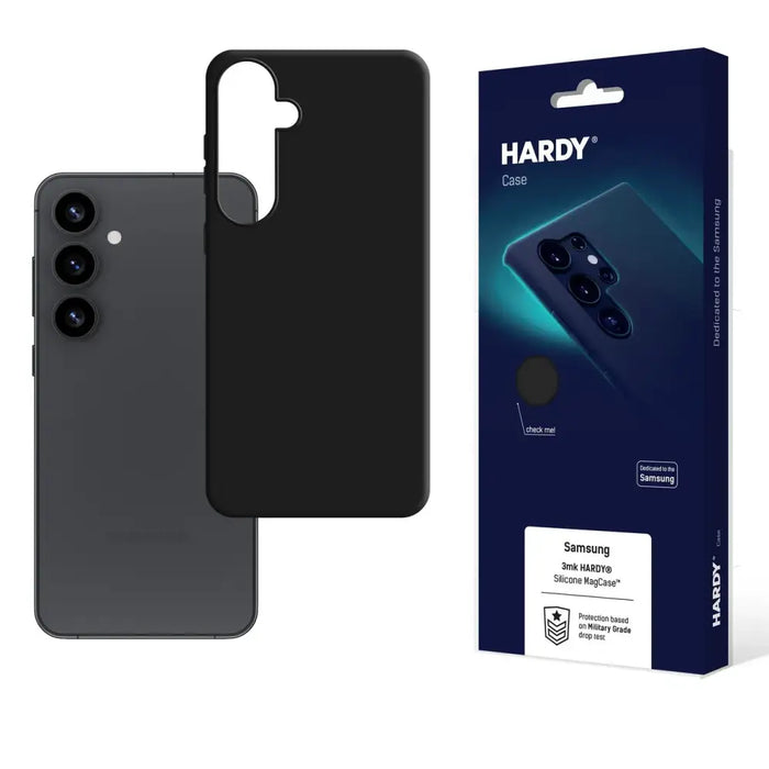 3mk Hardy MagSilicone Case за Samsung Galaxy S25+ - черен