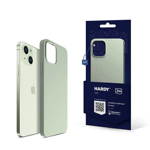 3mk Hardy Silicone MagCase за iPhone 15 - зелен
