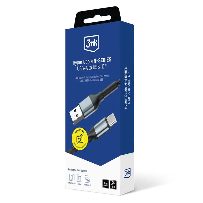 3mk Hyper Cable 3mk Hyper Cable N-SERIES USB-A / USB-C 1m