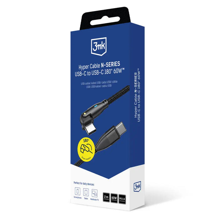 3mk Hyper Cable 3mk Hyper Cable N-SERIES USB-C / USB-C 2m