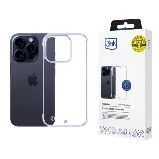 3mk Just20g Clear Case за Apple iPhone 16 Pro - прозрачен