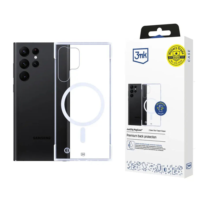 3mk Just20g MagCase за Samsung Galaxy S23 Ultra - прозрачен
