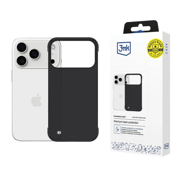 3mk Just20g Matt Case за Apple iPhone 17 Pro - черен мат