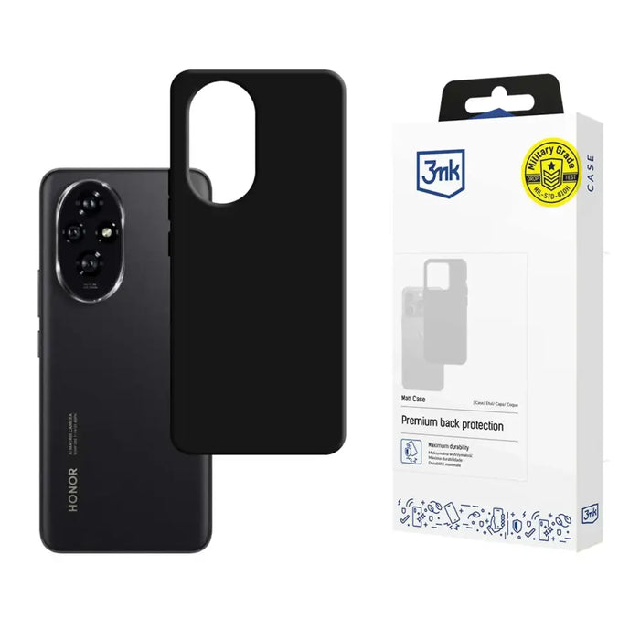 3mk Matt Case с MagSafe за Honor 200 - черен