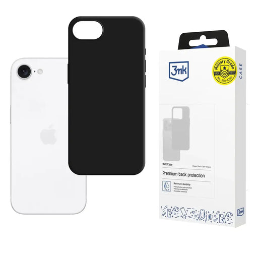 3mk Matt Case за Apple iPhone 16e / SE 4 - черен