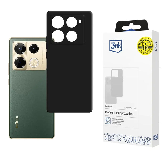 3mk Matt Case за Infinix Note 40 Pro - черен