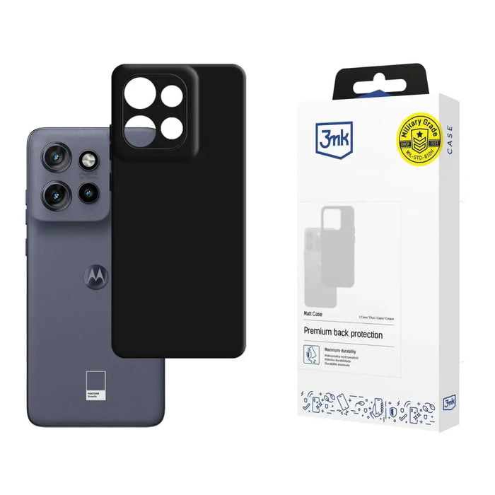 3mk Matt Case за Motorola Edge 50 Neo - черен