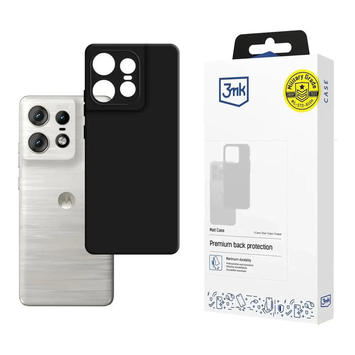 3mk Matt Case за Motorola Edge 50 Pro - черен