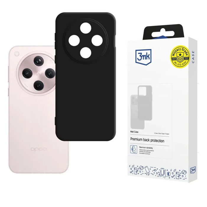 3mk Matt Case за Oppo Find X8 - черен