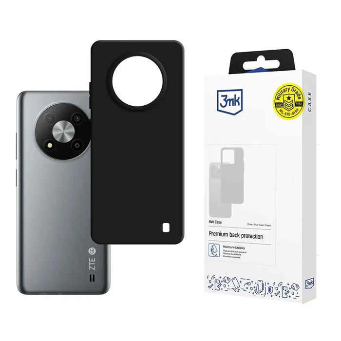 3mk Matt Case за ZTE Blade A73 - черен