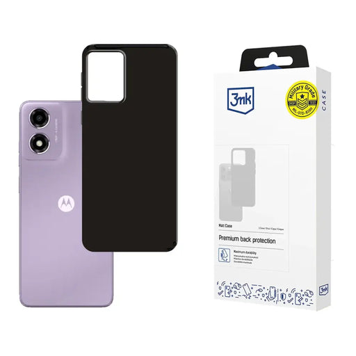 3mk Matt Case за Motorola Moto E14 / G04 / G04S - черен