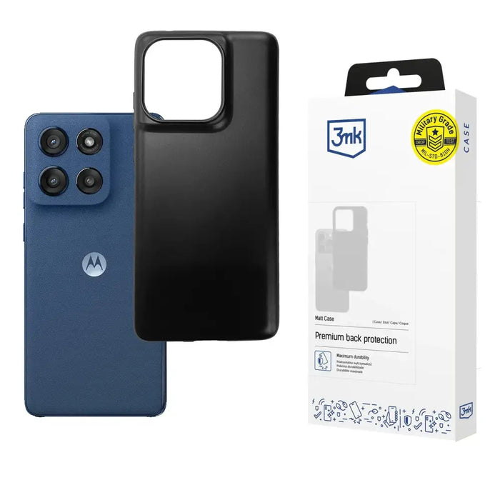 3mk Matt Case за Motorola Moto Edge 60 / 60 Fusion черен мат