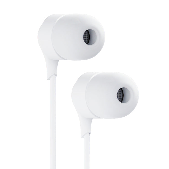USB-C 3mk кабелни слушалки - бели