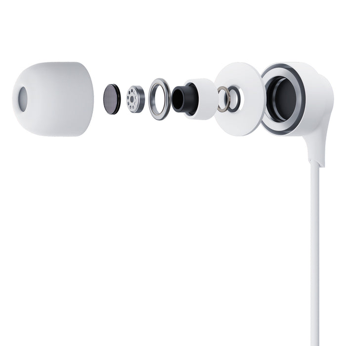 USB-C 3mk кабелни слушалки - бели