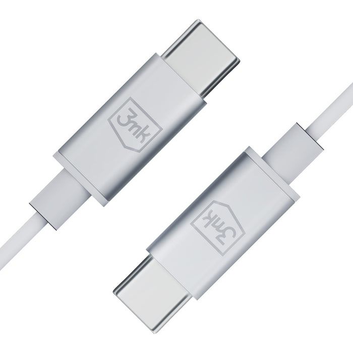 USB-C 3mk кабелни слушалки - бели