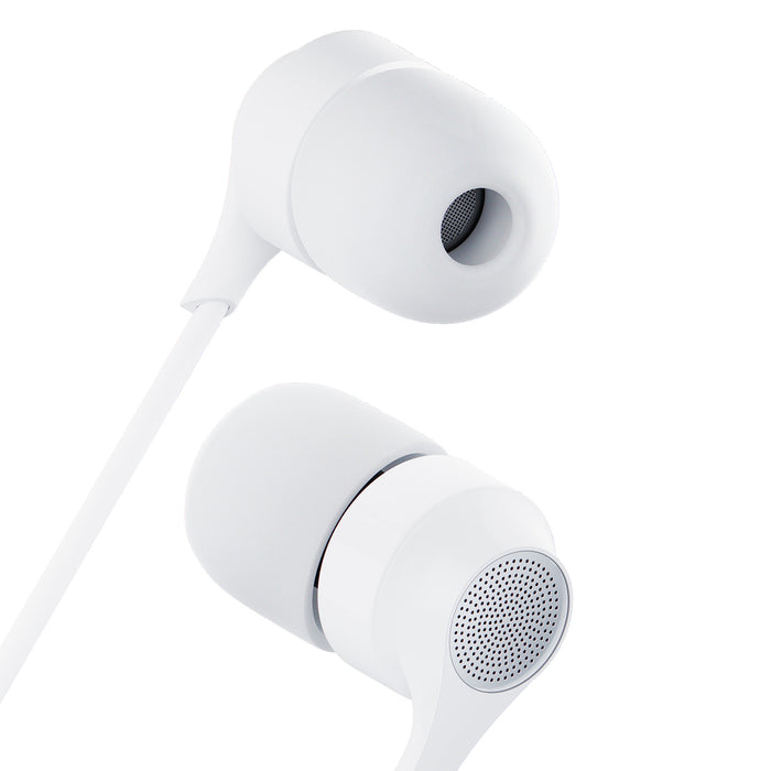 USB-C 3mk кабелни слушалки - бели