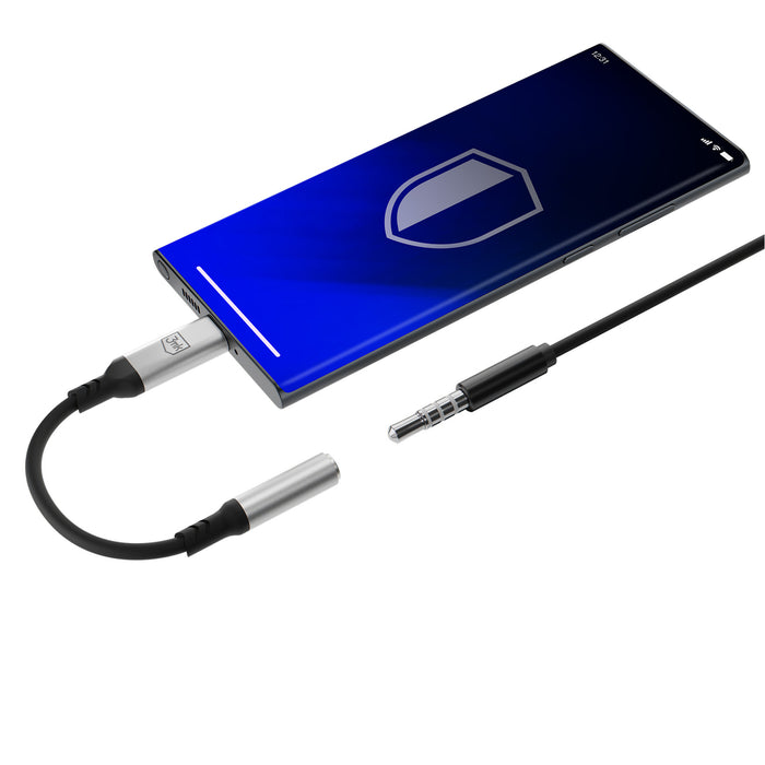 3mk USB-C адаптер - 3,5 мм минижак - сребрист