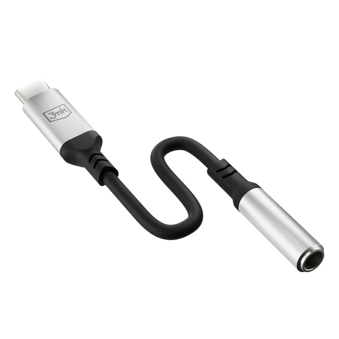3mk USB-C адаптер - 3,5 мм минижак - сребрист