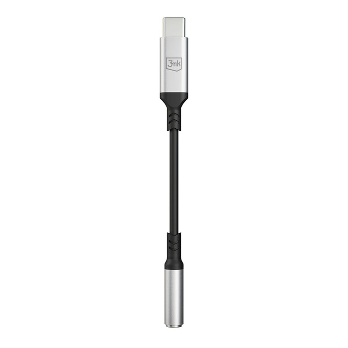 3mk USB-C адаптер - 3,5 мм минижак - сребрист