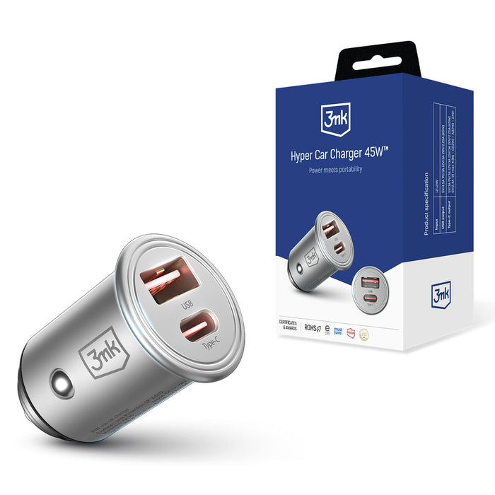 Аксесоари - 3mk Hyper Car Charger 45W