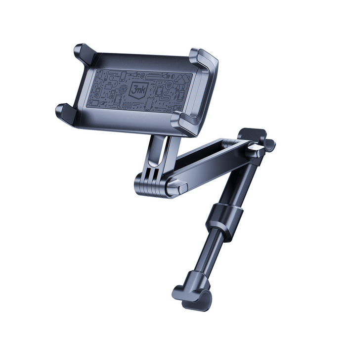 Стойка за телефон 3mk Single Headrest за единична облегалка за кола - черна