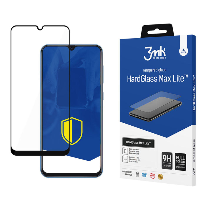 3mk HardGlass Max Lite черно закалено стъкло за Samsung Galaxy A30