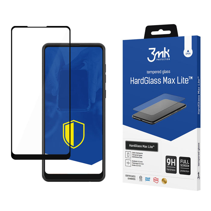 3mk HardGlass Max Lite черно закалено стъкло за Samsung Galaxy A21