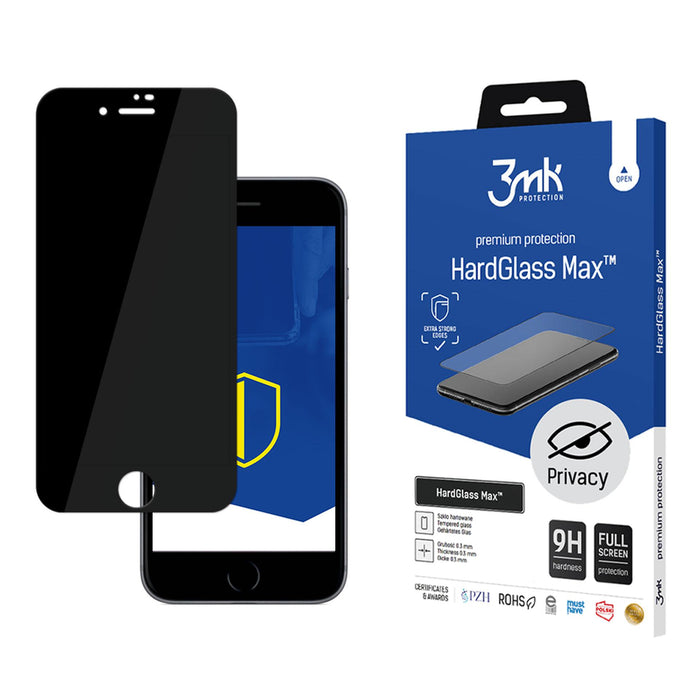 9H 3mk HardGlass Max Privacy™ защитно стъкло за iPhone 8
